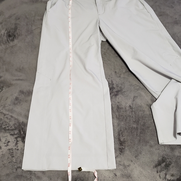 Athleta Tribeca  Tern Gray Cropped Wide Leg Pants Size 4 - Picture 7 of 16
